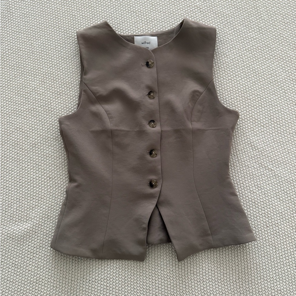 Wilfred Regal Vest *Nomad Taupe